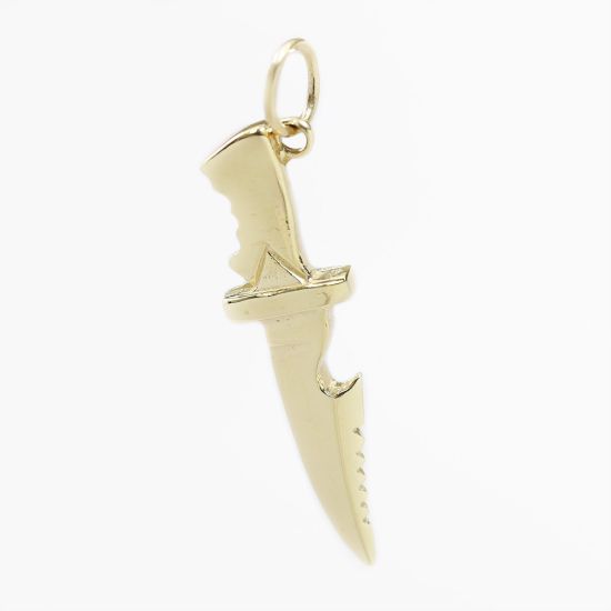Picture of 14k Yellow Gold Dagger Pendant