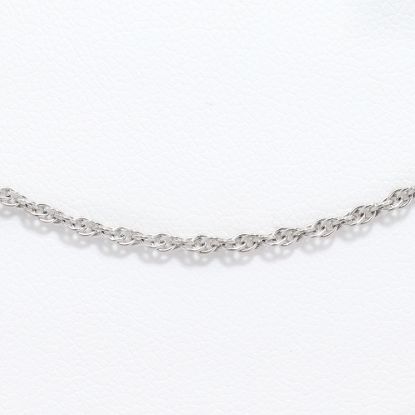 Picture of 14k White Gold Thin Rope Chain