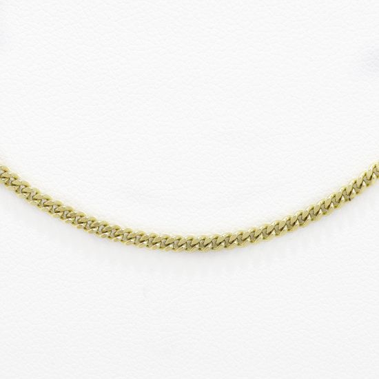 Picture of 18k Yellow Gold Thin Curb Link Chain
