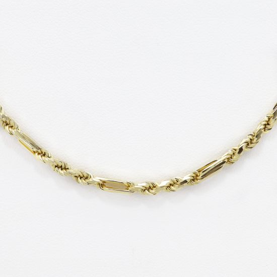 Picture of 14k Yellow Gold Figaro Rope Chain