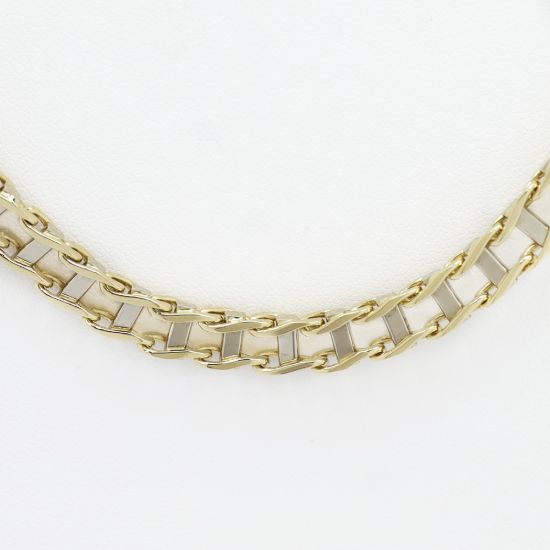 Picture of 14k Yellow Gold Railroad Link Chain