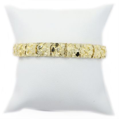 Picture of 14k Yellow Gold Nugget Bracelet