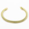 Picture of David Yurman 18k Yellow Gold & Diamond Flex Bracelet