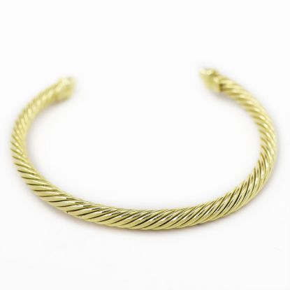 Picture of David Yurman 18k Yellow Gold & Diamond Flex Bracelet