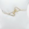 Picture of Tiffany & Co. 14k Yellow Gold & Sterling Silver Double Heart Hook Bangle