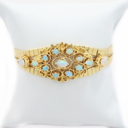 Picture of 14k Yellow Gold Opal Bracelet