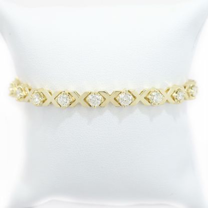 Picture of 14k Yellow Gold Diamond Bracelet