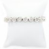 Picture of 14k White Gold Brilliant Bezel Set Diamond Bracelet