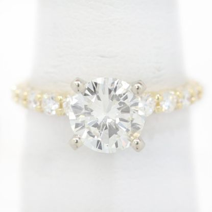 Picture of 14k Yellow Gold Brilliant Diamond Ring