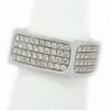 Picture of 14k White Gold Brilliant Micro Pavé Set Diamond Men's Ring