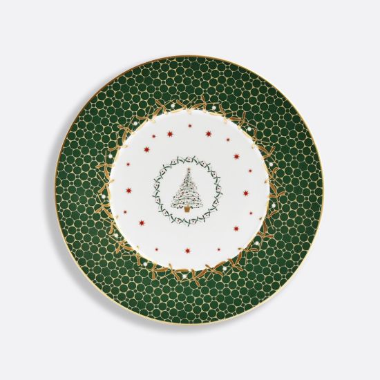 Picture of New Salad/Dessert Plate 8.5", Green Tree