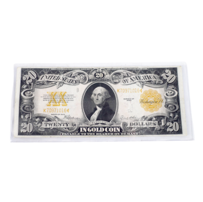 Picture of 1922 $20 Gold Certificate | Serial #K70971016