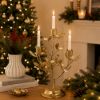 Picture of New Golden Mistletoe Candle Holder