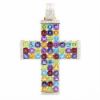 Picture of 14k Yellow Gold Gemstone & Diamond Cross Pendant