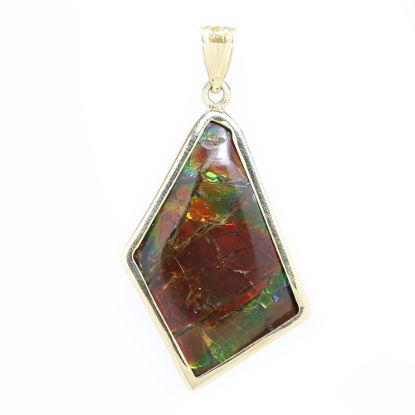 Picture of 14k Yellow Gold Boulder Opal Pendant