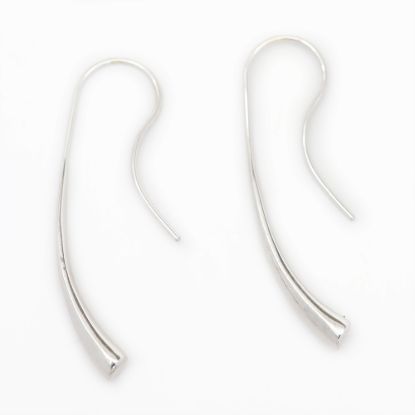 Picture of 14k White Gold Drop Earrings