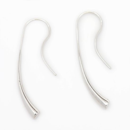 Picture of 14k White Gold Drop Earrings