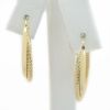 Picture of 14k Yellow Gold Overlap Hoop Earrings