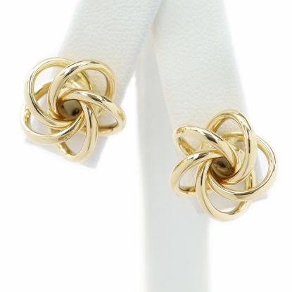 Picture of 14k Yellow Gold Knot Studs