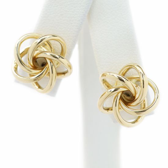 Picture of 14k Yellow Gold Knot Studs