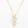 Picture of 14k Yellow Gold Round Bezel Set Diamond Pendant