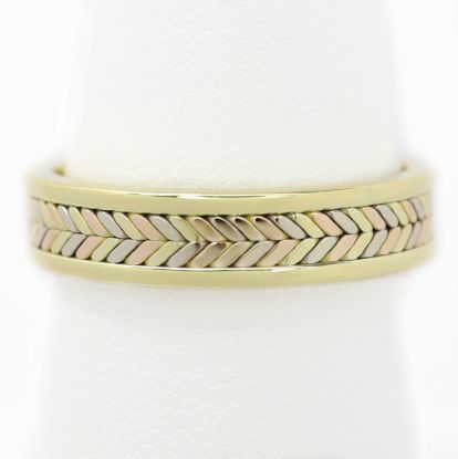Picture of 14k Tri-Color Gold Ring Band
