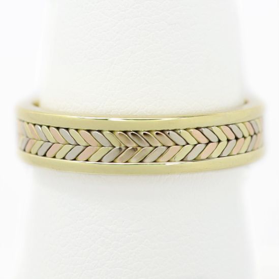 Picture of 14k Tri-Color Gold Ring Band