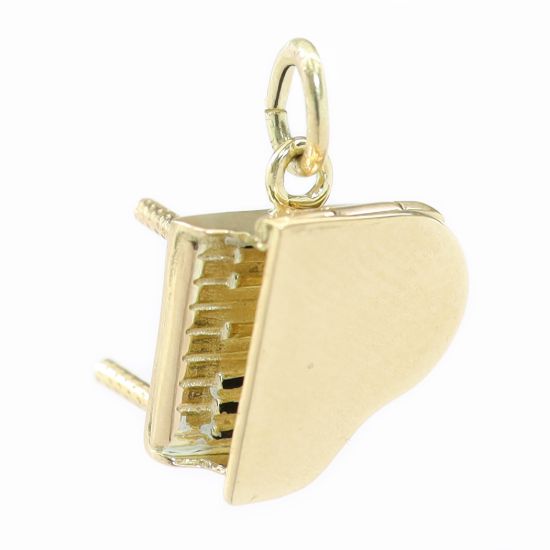 Picture of 14k Yellow Gold Piano Charm