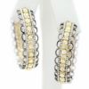 Picture of 18k Two Tone Gold Brilliant Diamond Hoop Earrings