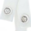 Picture of 14k White Gold Bezel Set Solitaire Diamond Studs