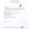 Picture of 14k White Gold Pavé Set White & Blue Diamond Pendant