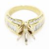 Picture of 18k Yellow Gold Diamond Semi-Mount Ring