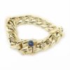Picture of 14k Yellow Gold Oval Star Sapphire Cuban Link Bracelet
