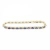 Picture of 14k Yellow Gold Sapphire & Diamond Tennis Bracelet