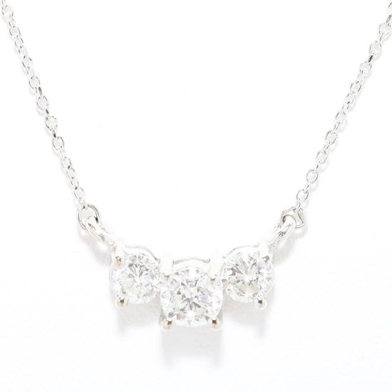 Picture of 14k White Gold Diamond Necklace