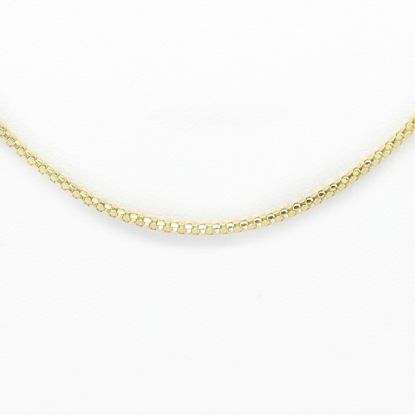 Picture of 14k Yellow Gold Flat Popcorn Link Chain
