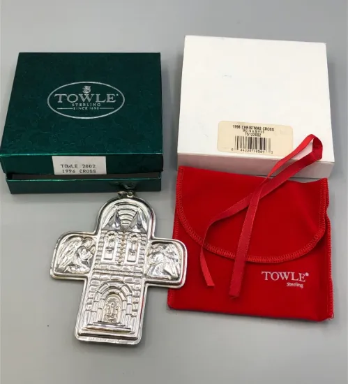 Picture of Towle 1996 Annual Cross Ornament, Sterling Silver, with box