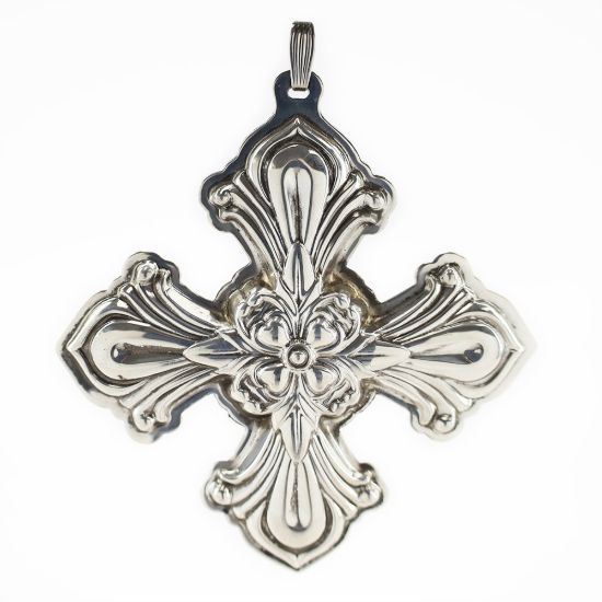 Picture of Sterling Silver 2000 Annual Christmas Cross Ornament, no Box - copy