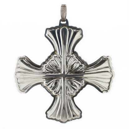 Picture of Reed & Barton Sterling Silver 1992 Annual Christmas Cross Ornament, with box