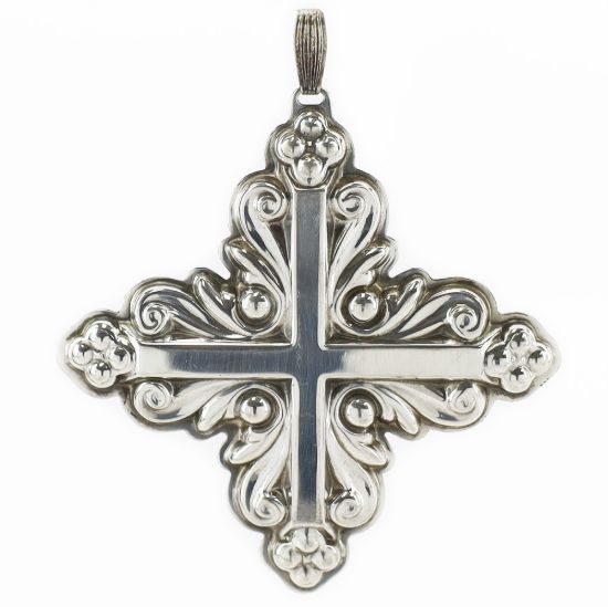 Picture of Sterling Silver 1983 Annual Christmas Cross Ornament, no Box
