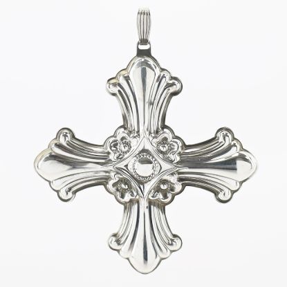 Picture of Reed & Barton Sterling Silver 1985 Annual Christmas Cross Ornament