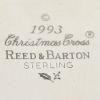 Picture of Reed & Barton Sterling Silver 1993 Annual Christmas Cross Ornament