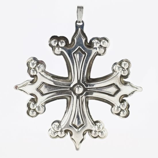 Picture of Sterling Silver 1998 Annual Christmas Cross Ornament, no Box