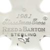 Picture of Sterling Silver 1981 Annual Christmas Cross Ornament, no Box