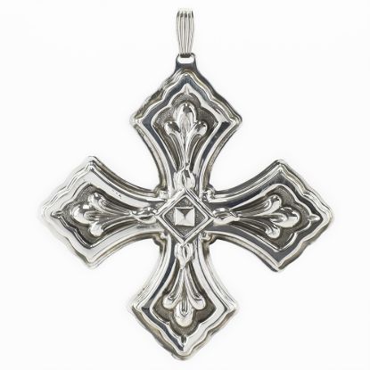 Picture of Sterling Silver 1981 Annual Christmas Cross Ornament, no Box