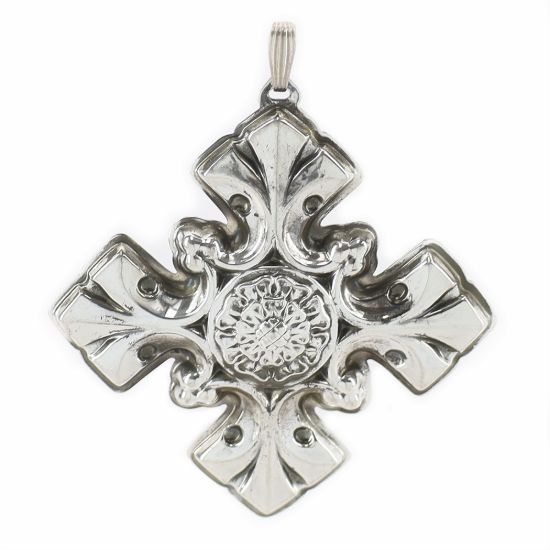 Picture of Sterling Silver 1976 Annual Christmas Cross Ornament, no Box