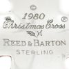 Picture of Sterling Silver 1980 Annual Christmas Cross Ornament, no Box