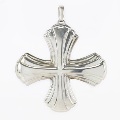 Picture of Sterling Silver 1980 Annual Christmas Cross Ornament, no Box
