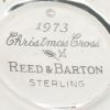 Picture of Sterling Silver 1973 Annual Christmas Cross Ornament, no Box