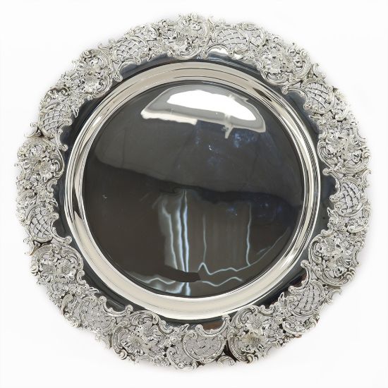 Picture of Sterling Silver Round Reticulated Tray